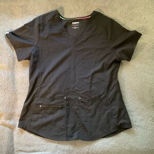 black SCRUBSTAR scrub top